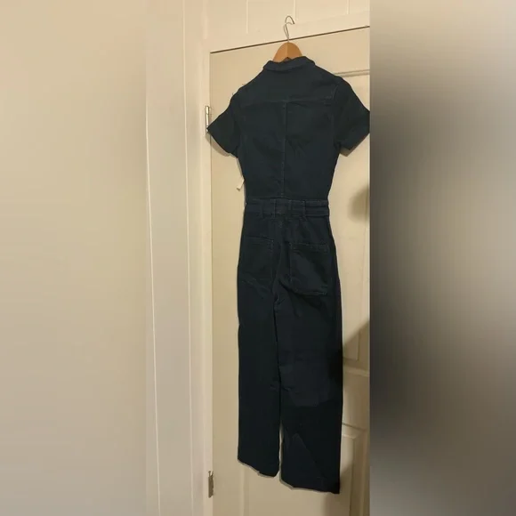 The Colette‎ Maeve Anthropologie $188 Denim Jeans Jumpsuit Size 0 NO BELT - Picture 3 of 7